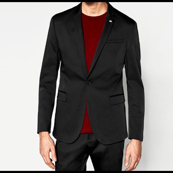 Zara Black Suit 44&32 - Picture 2 of 8